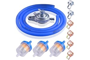 ORAEVY Gas Fuel Filter Hose Tube Line +Vacuum Fuel Pump Petcock for GY6 50cc 150cc 139QMB 157QMJ Roketa SUNL Taotao Chinese Scooter ATV Motorcycle Parts