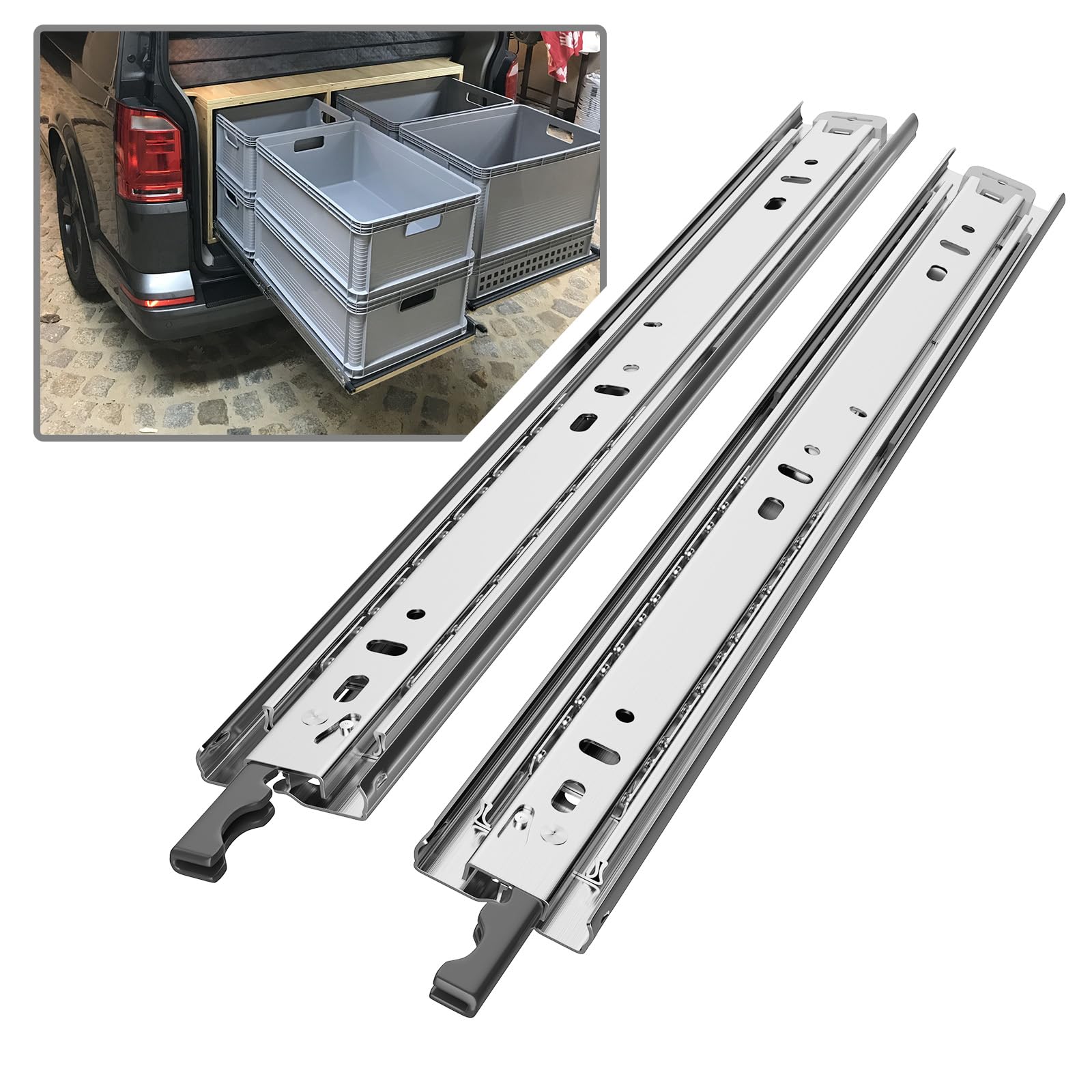 Mua PHWALK 1 Pair 22 Inch 150 Lb Heavy Duty Drawer Slides with Lock ...