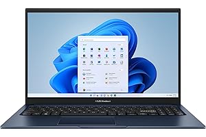ASUS Vivobook 15 Laptop, 15.6” FHD (1920 x 1080) Display, Intel Core i3-1215U CPU, Intel UHD Graphics, 8GB RAM, 128GB SSD, Windows 11 Home in S Mode, Quiet Blue, F1504ZA-AS34