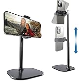 Cooper Chat Stand, Height Adjustable Cell Phone Stand for Desk | Rotating, Tilting Cell Phone Holder for Desk with 9-14" Eye-