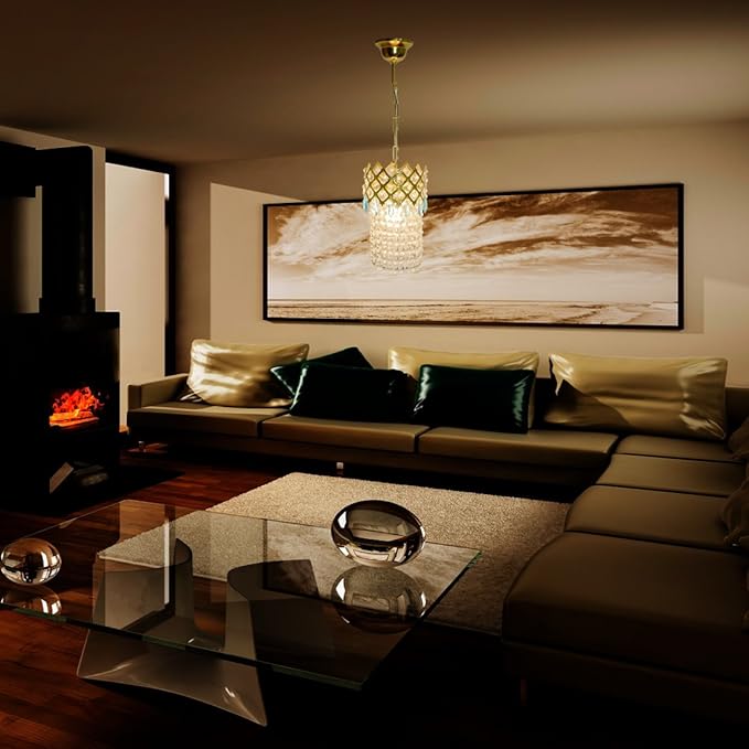 Arus Pendent Crystal Ceiling Lamp