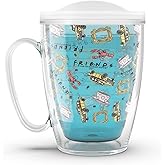 Tervis Warner Brothers - Friends All Over Pattern Insulated Tumbler 16oz Mug Blue Moon