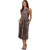 Vince Women's Wild Primrose Pleated Pintuck Sleevels Dress