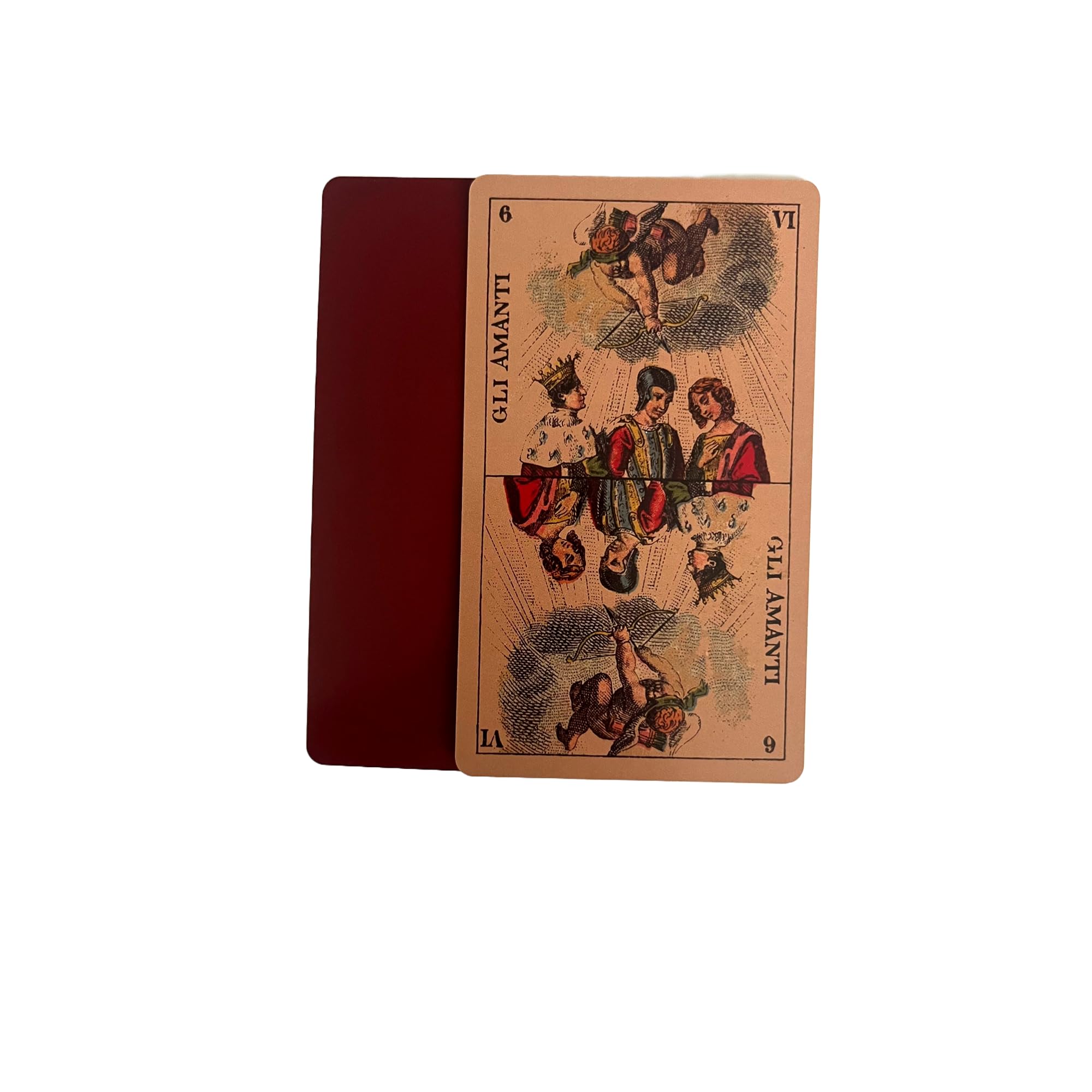 Vieux Monde Express Tarot Della Rocca & Guide | Made in USA | Tarot Milanese | for Divination | 78 Cards | Full Size