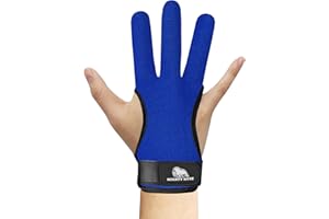 Mighty Musk Archery Glove Geniune Leather Fingers Protector for Experienced Archer | Recurve Arrow Bow Protective Adult Learner