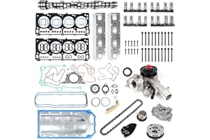 WANGSHENG 5.7 HEMI MDS Cam and Lifter Rebuild Kit, Fit for 2009-2015 Dodge Ram 1500 5.7L (Include 53022263AF Camshaft, Lifters, Oil Pump, Water Pump, Timing Chain & Head Gasket Set)