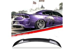 RoyalParts Rear Trunk Spoiler Fits for 2011-2022 Charger RT SXT SRT Hellcat 4 Door Rear Spoiler Wing Lip ABS Carbon Fiber Style