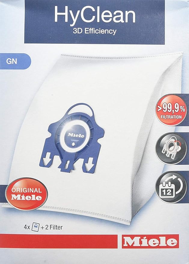 Miele Type GN 3D Efficiency HyClean Dust Bag, 1 Box Amazon.ca Home