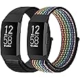 AVOD Nylon Watch Bands Compatible with Fitbit Charge 4/Charge 3/SE, Soft Replacement Wristband Breathable Sport Strap with Band for Women Men
