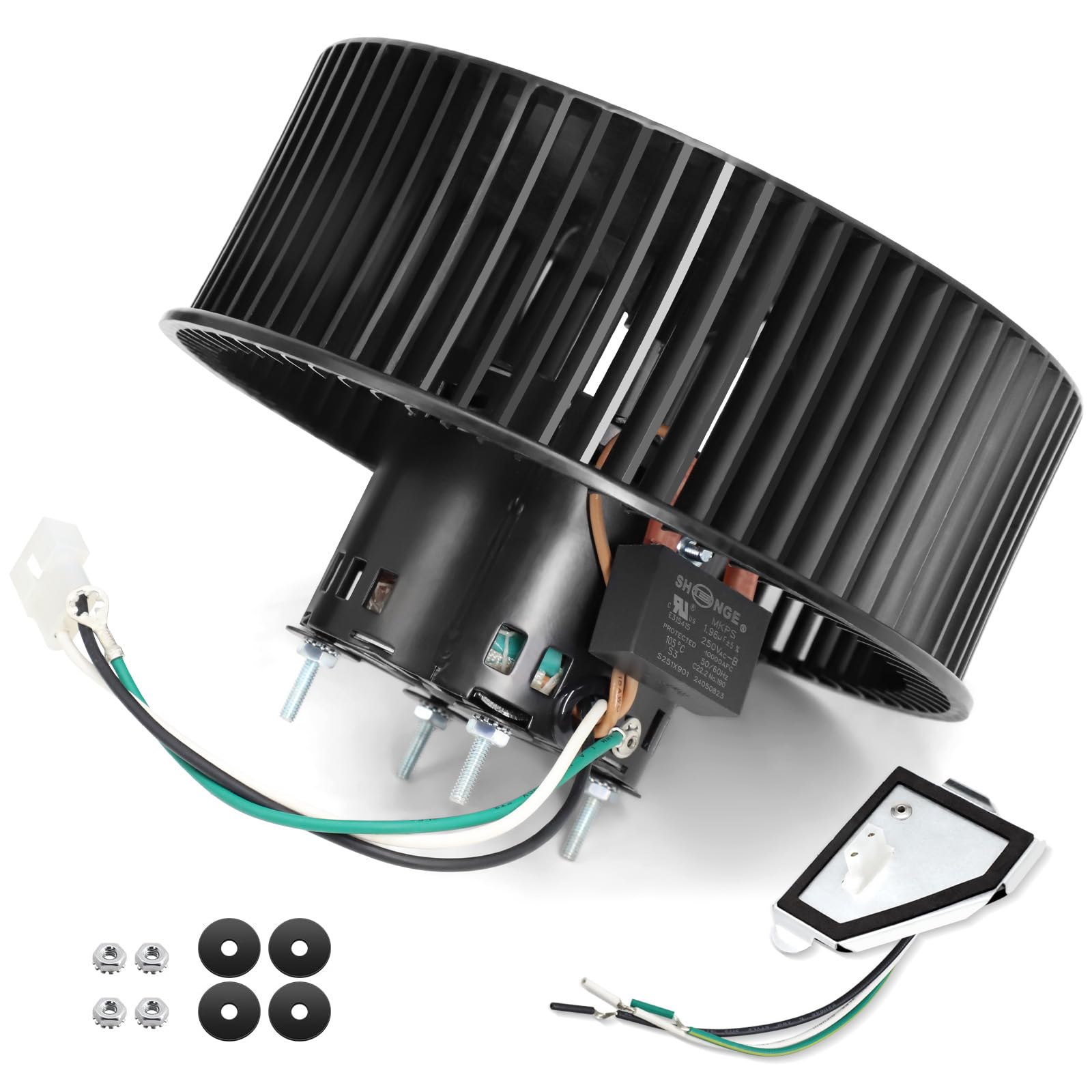 Photo 1 of S97018218 Fan Motor for Broan NuTone QTR110, QTRN110L, QTRN110, QTN110E, QTN110LE, QT110LE, QTR110L, QTR100L, QT110E, QT90L Bathroom Exhaust Fan Motor Replacement, 80CFM, 650 RPM