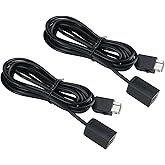 Extension Cable Lead 2PCS 3m 10ft Extension Cable Lead for SNES Mini Classic Controller,Extension Cables for Nintendo NES Cla