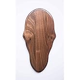 Taxidermists Woodshop Walnut Classic Deer European Skull Mount Face Plate Plaque
