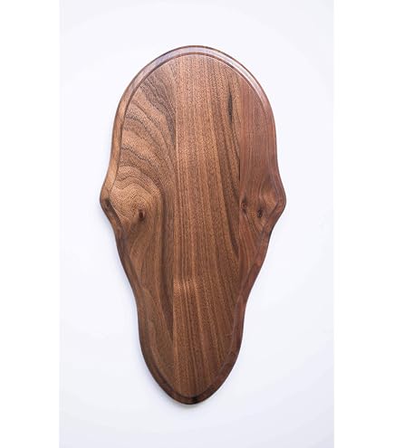 thumbnail image 2 of Handcrafted Solid Oak European Deer Skull Mount Plaque - Wall Or Pedestal Display 2 of 4