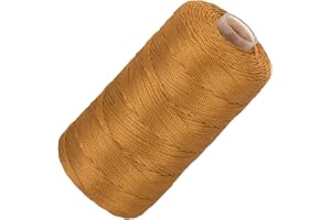MECCANIXITY Nylon String Cord 1.5mm x 218 Yards Macrame Rope Braided Thread Twine String Smooth Beading Cord for Jewelry Maki