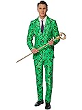 SuitmeisterMen's Costume - The Riddler DC Characters Slim Fit Suit