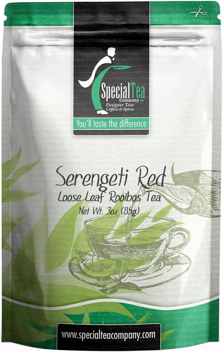 Special Tea Serengeti Red Rooibos Tea, Loose Leaf, 3 Ounce