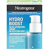 Neutrogena Hydro Boost Ultra Hydrating Serum, Hyaluronic Acid, Amino Acids, Electrolytes, Acne, Dry & Sensitive Skin, 29mL