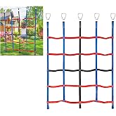 MONT PLEASANT Climbing Net for Kids Outdoor, Climbing Cargo Net Swingset | Playground Accessories, Kids Climbing Net Swingset Accessories for Jungle Gyms, Climbing Obstacle Course Training for Outdoor