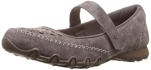 skechers women's bikers mary jane flat