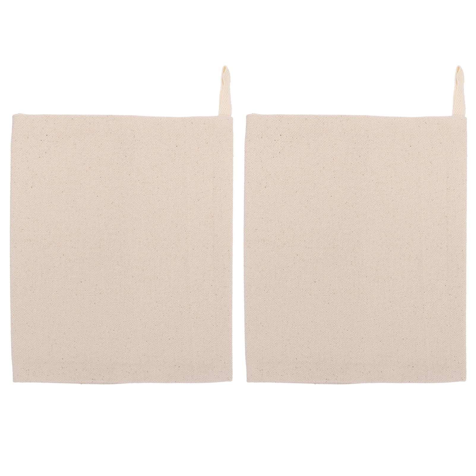 Luxshiny 2Pcs Canvas Ice Bag Professional Lewis Bags Ice Crushing Bag Crushed Ice Packs Craft Cocktail Tool for Home Party Bar Kitchen Restaurant Accessory White