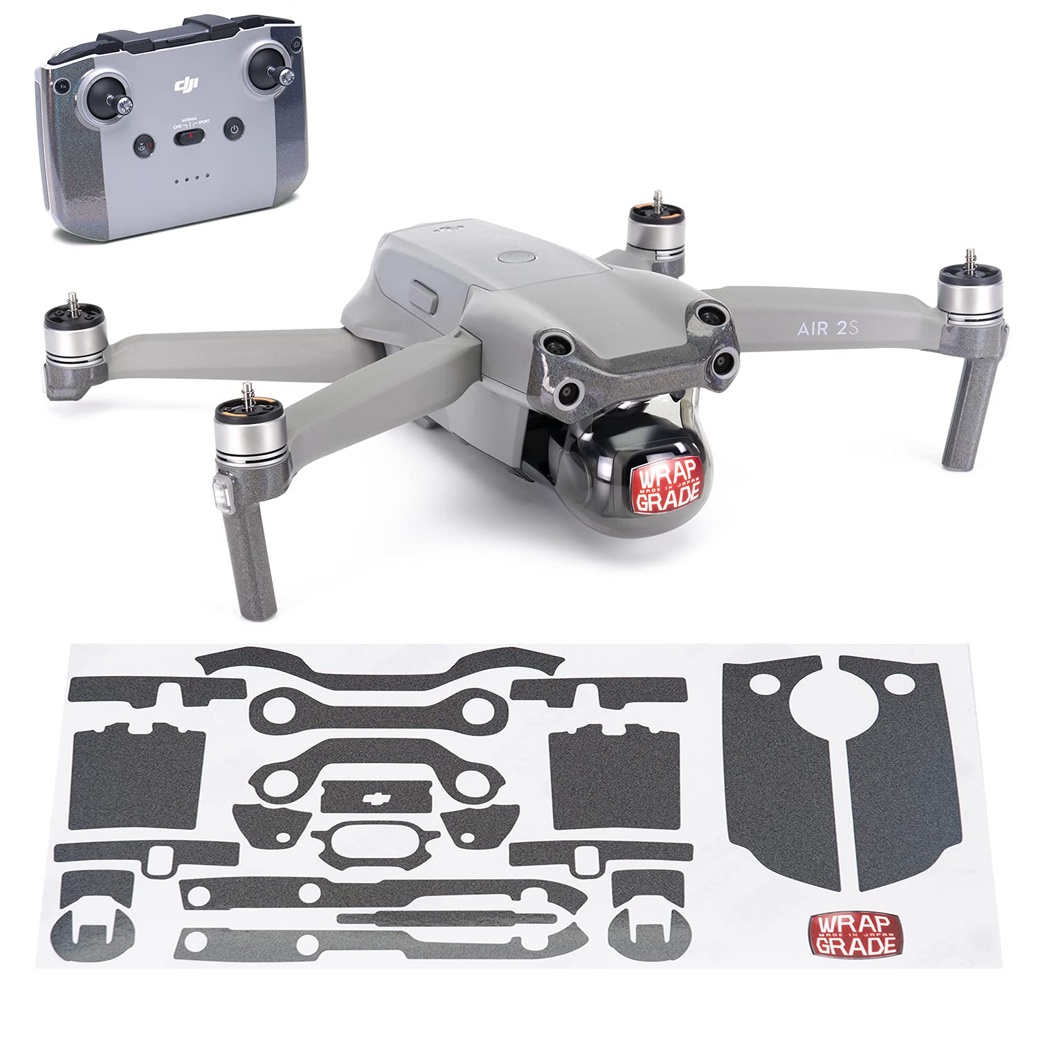 Wrapgrade Skin Compatible with DJI Air 2S | Accent Color A (COLORATION-X)