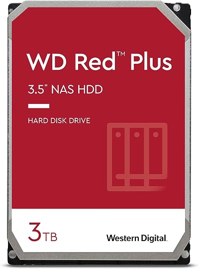 WD Red 3TB 3.5 Inch Internal NAS Hard Drive 5400 RPM WD30EFRX