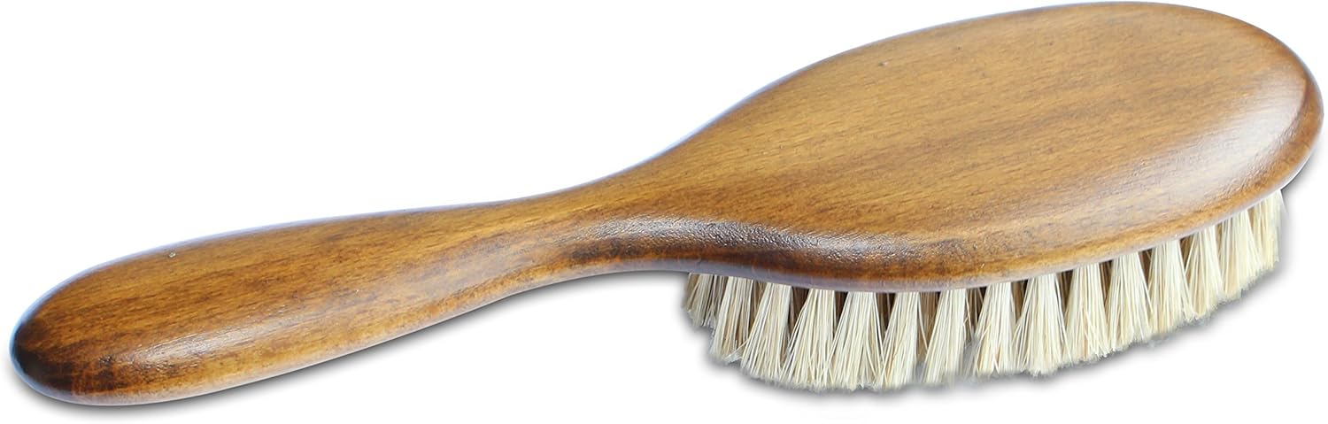Mars Boar Bristle Cat Hair Brush, Made in Germany, 3/4" Bristles and 2" Wide Head : Pet Supplies