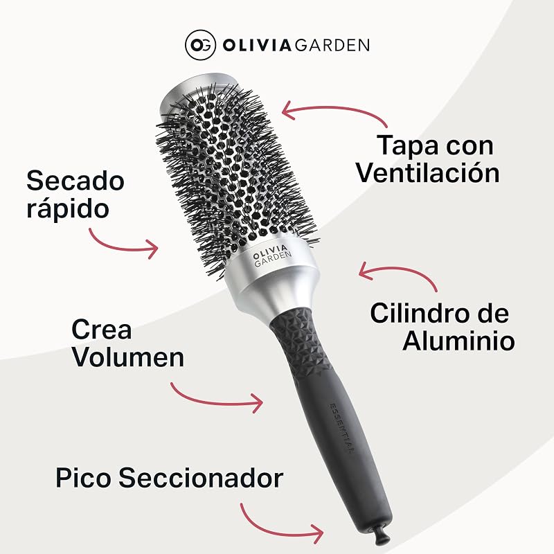 Essential Blowout Classic Cepillo Redondo, Plateado, 45 mm — foto 7 de 8
