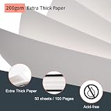 Stationery Island A5 Sketch Pad Hardcover 200GSM 50 Sheets 100 Pages view 3
