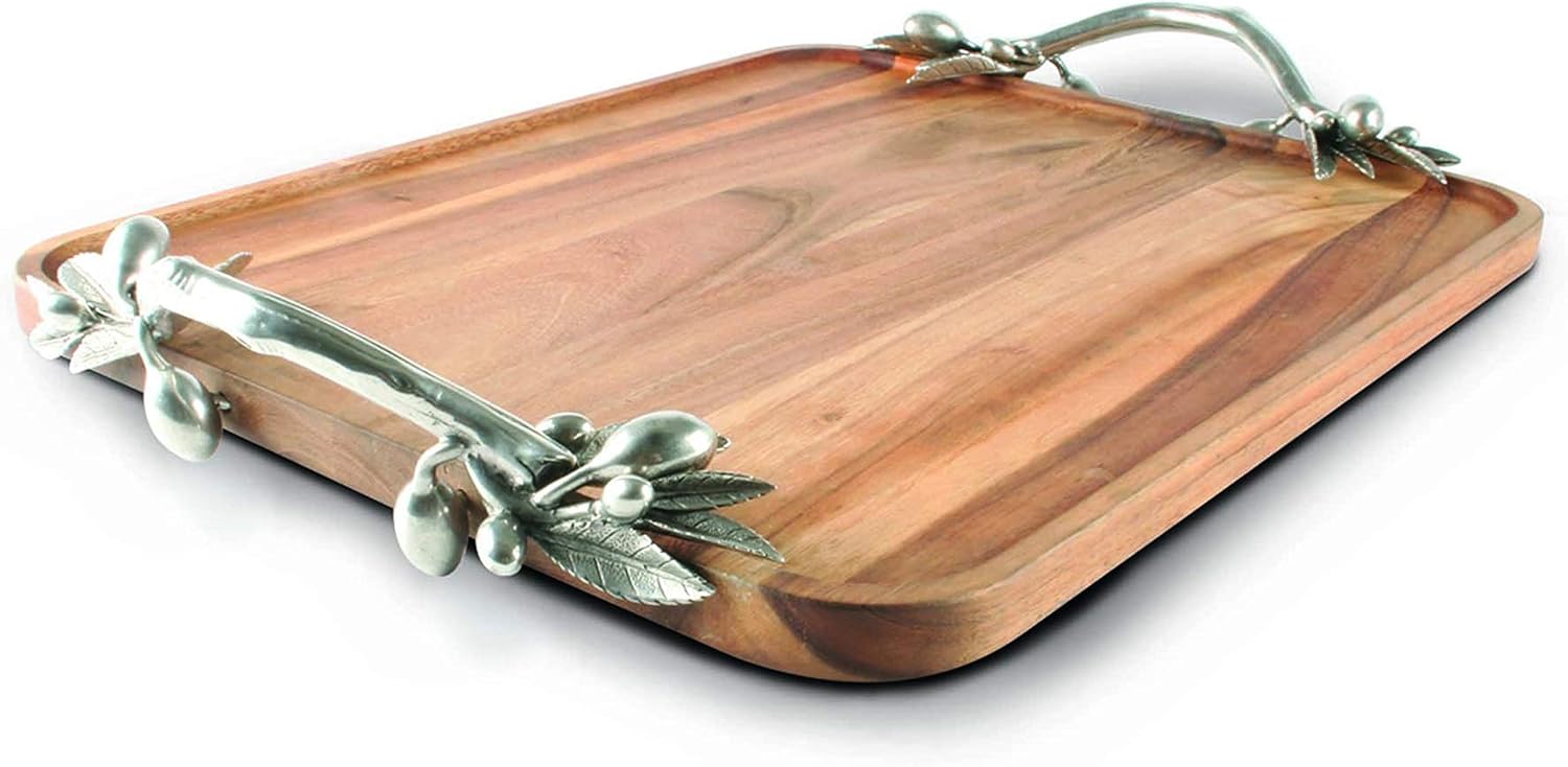 Amazon Com Vagabond House Pewter Olive Branch Handle Serving