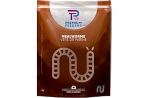 1lb - MEALWORMS by Premium Feeders – Approx 16000 Dried Mealworms - Chicken & Bird Feed - Meal Worms Treats - High Protein - 