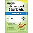 from The Makers of Dramamine, Advanced Herbals, Ginger Chews, Nausea Relief Soft Chews Lemon-Honey-Ginger, 40 Count
