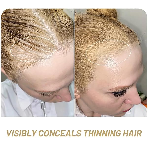 BRIMFULITE HAIRLINE POWDER FOR WOMEN, INSTANT COVERING ROOT COVER UP POWDER, STAIN-PROOF & WINDPROOF, MEDIUM BLONDE, 0.14 OZ.