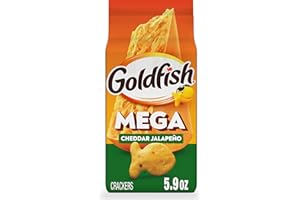 Goldfish Mega Bites Cheddar Jalapeño Crackers, 5.9 Oz Bag