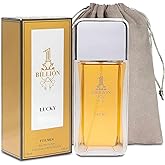 AFLUXE Men's Cologne 1 Billion Lucky Eau De Toilette Body Spray Fragrance For Men- Daywear, Casual Daily Perfume Set with Suede Pouch- 3.4 Fl Oz Bottle- Ideal EDT Beauty Gift for Birthday, Anniversary