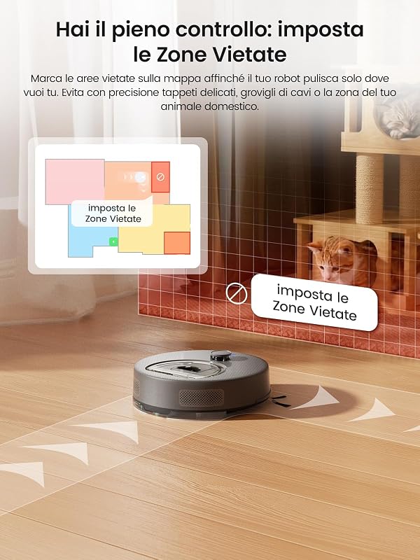 M330 Plus Robot Aspirapolvere Lavapavimenti Anti-Groviglio