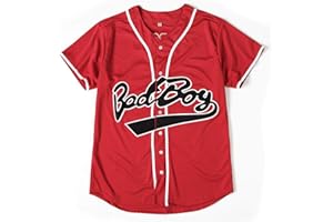 CUTHBERT Bad Boy 10 Baseball Jersey, 90s Hip Hop Men Clothing for Birthday Party, Club and Pub Dress