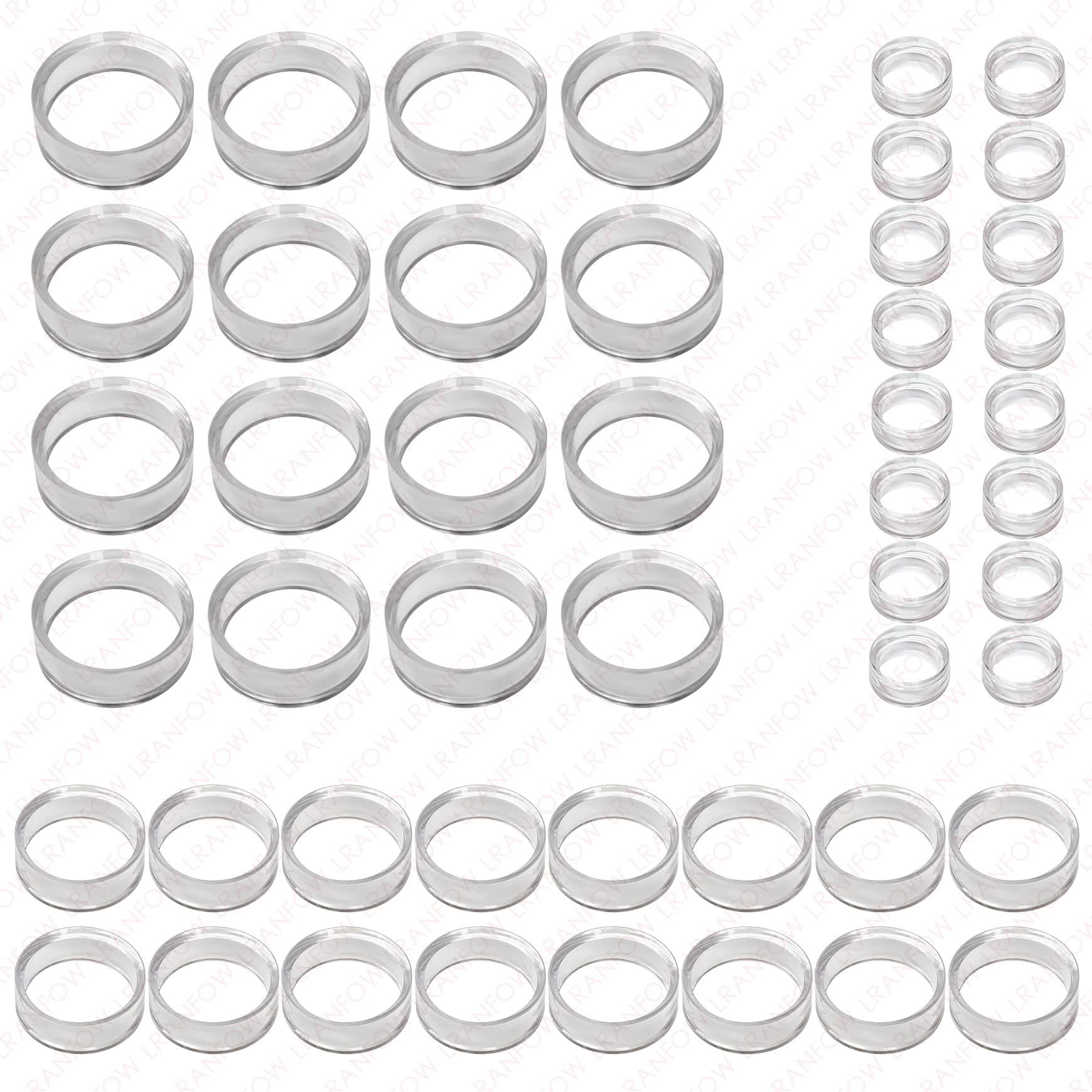 Photo 1 of (48 Pack) Baseball Display Stand,Spheres Holder, Clear Baseball Ring, Sphere Stand,Round Display Stand for Golf Ball, Baseball, Softball, Tennis Ball, Spheres, Marbles, 3 Sizes: Large, Medium, Small