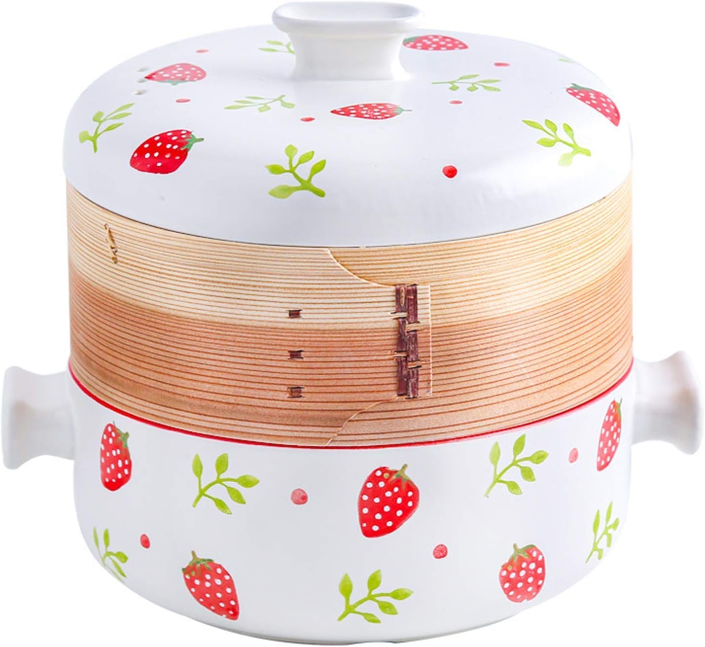 Steamer Pot Ceramic Steamer Food Pot Soup Pot Cooking Pot Cookware Home