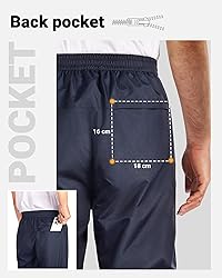 33,000ft Men's Rain Pants Full Zip Waterproof Pants