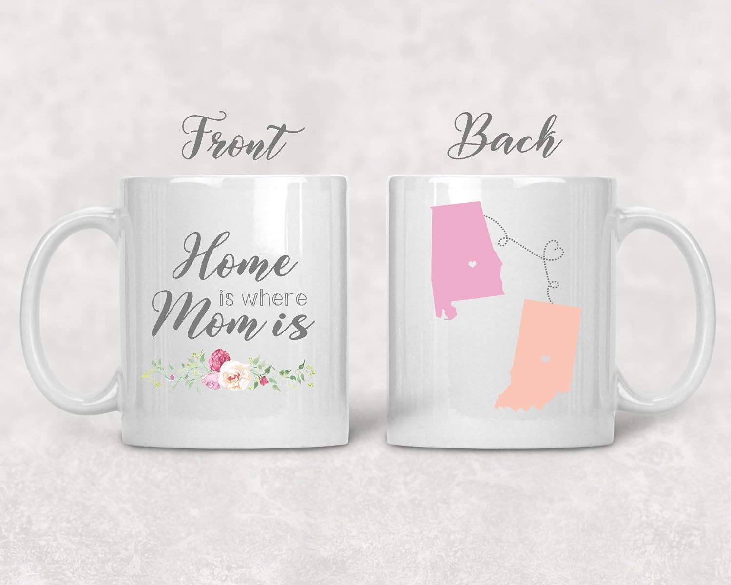 long distance state coffee mug