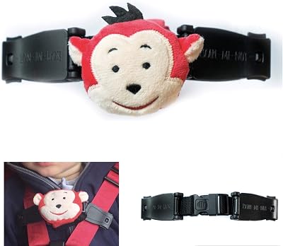 Escape Me Not Car Seat Anti Escape Harness Clip Monkey Design