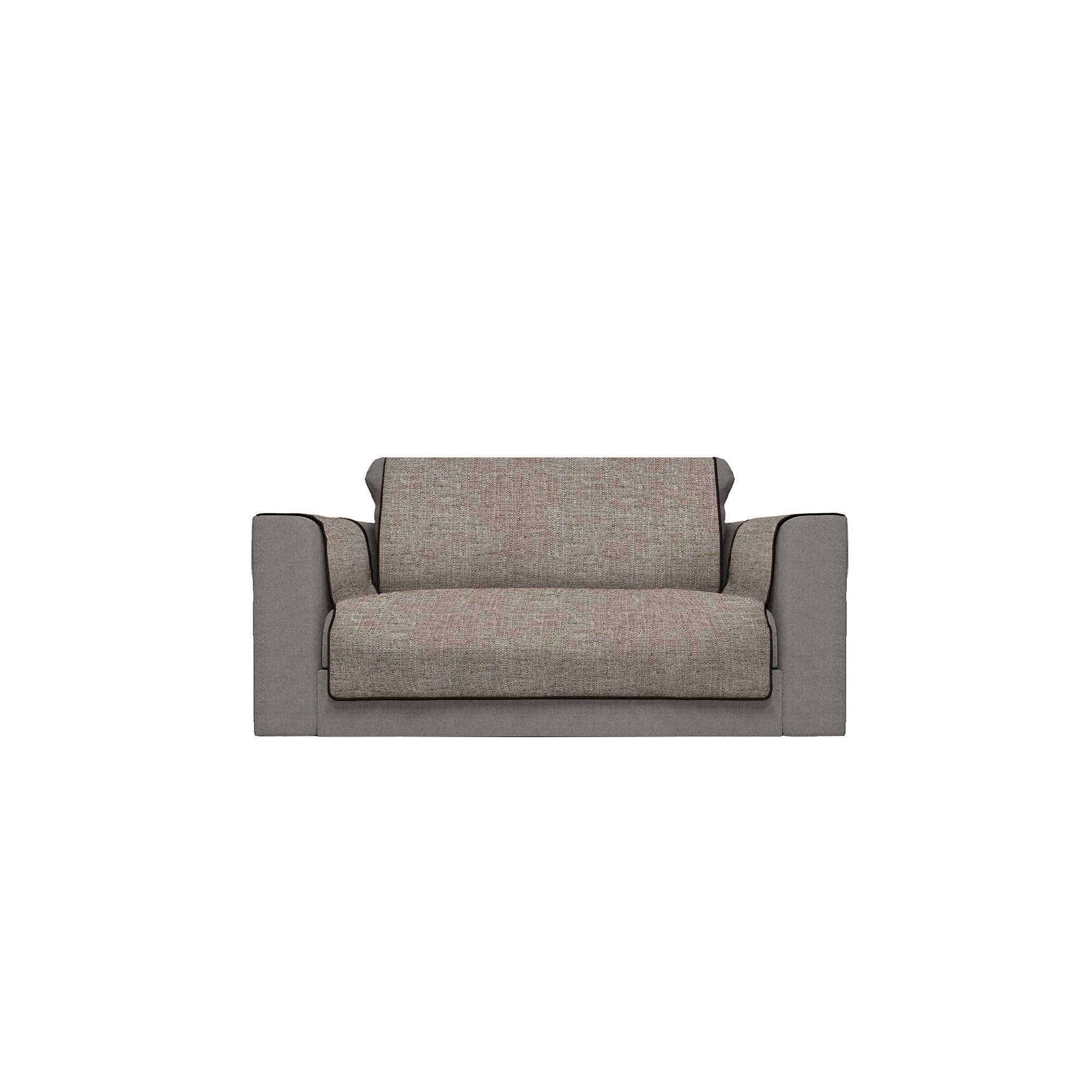 Italian Bed Linen Comfort Anti-Slip Sofa Cover, 2 Places, Brown — image 1