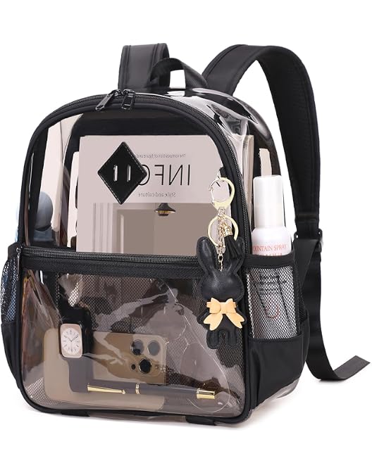 Amazon.com: Steve Madden Womens CLEAR Backpack With Tech  display picture 1