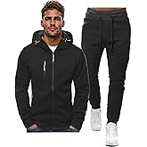 Hakjay Sweatsuits for Men 2 Piece Hoodie Men's Jogging Tracksuit Set Casual Athletic Long Sleeve Outfit Pullover Suit Set