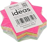 Bright Ideas Fluorescent Stars 3in Flash Cards Pack of 50 Assorted Colors BI1040 view 4