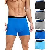 SUNCHIRI Men's Incontinence Underwear Cotton Boxer Briefs, Leakproof Washable Reusable 100ml Multipack (Multicolor01, Large)