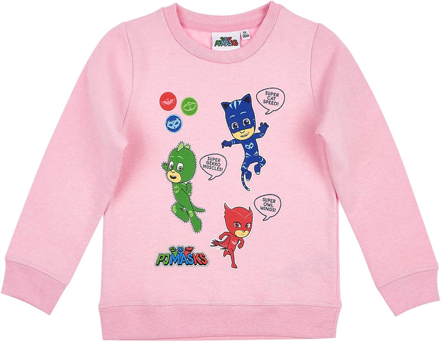 PJ Masks Childrens Girls Catboy Owelette Gekko Jumper Light