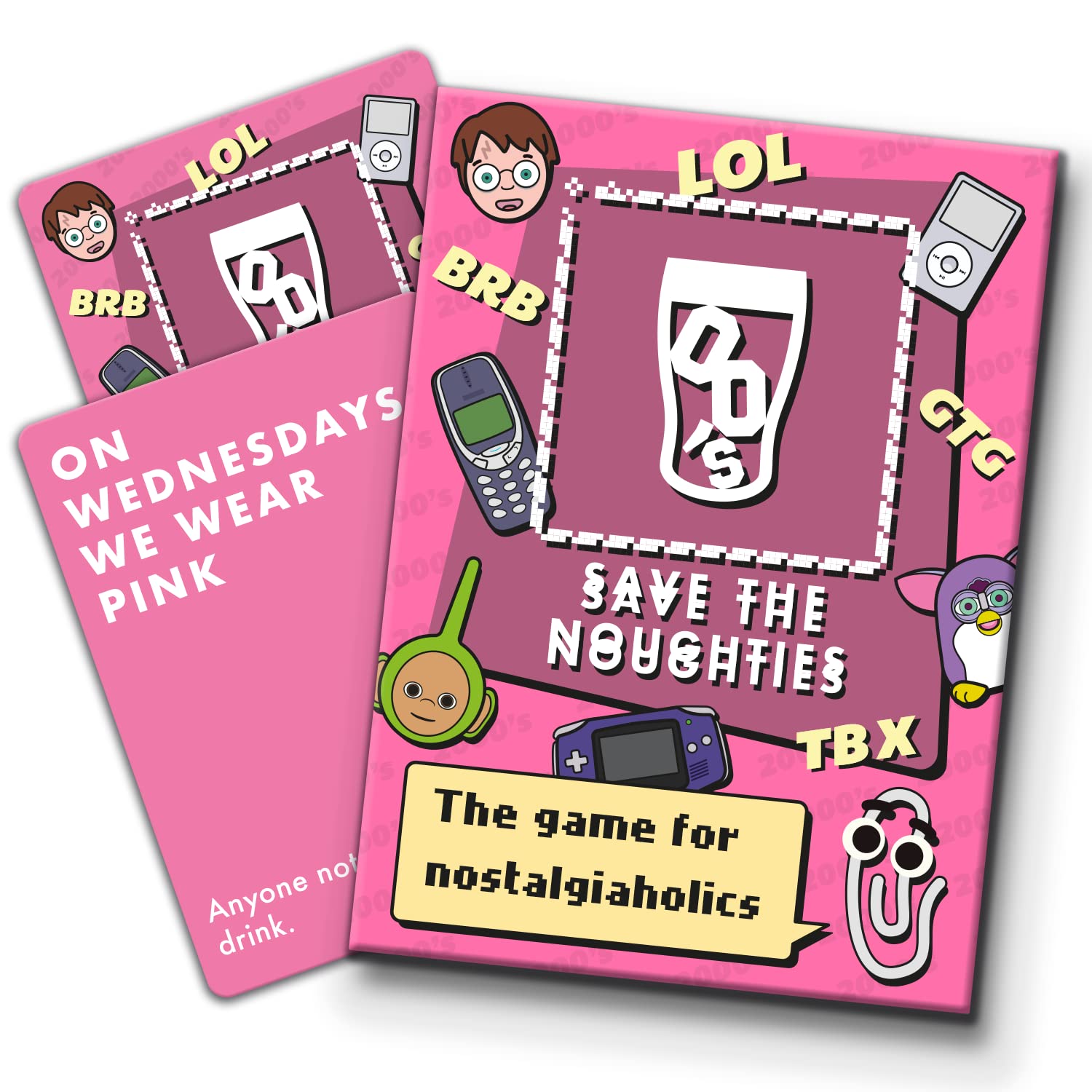 Save The 2000s Party Game! A Y2K Nostalgia Adult Drinking Card Game! Great Noughties Party Idea, Birthday Gift Or Pre Drinks Activity!