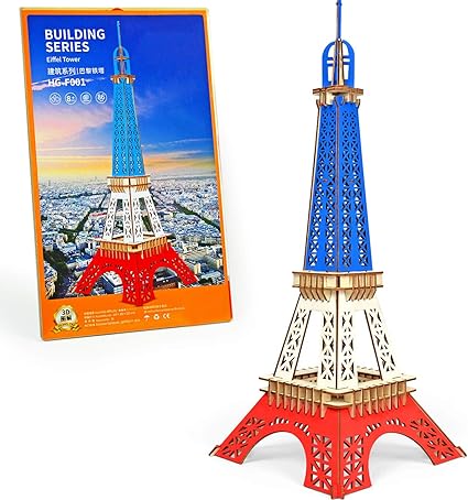 eiffel tower wooden puzzle